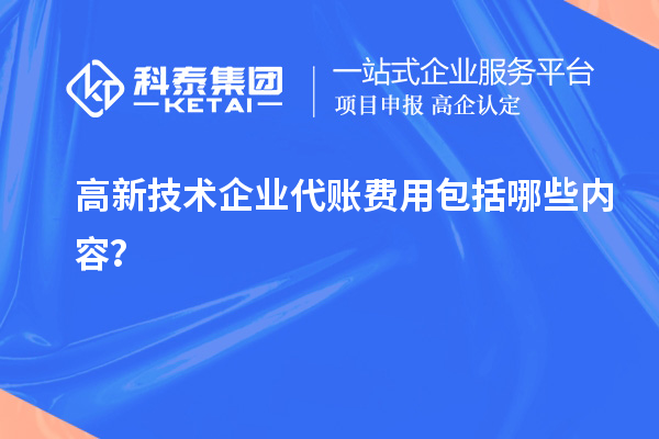 高新技術企業代賬費用包括哪些內容？