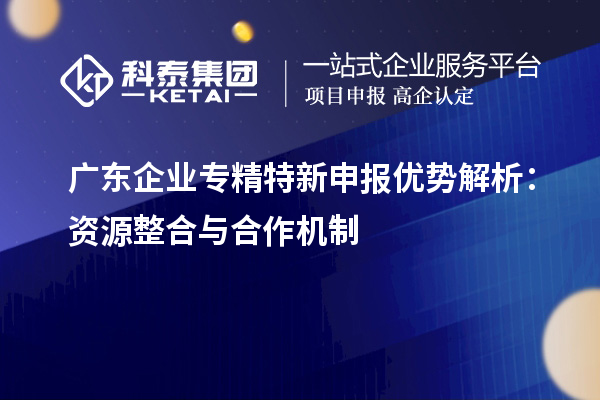 廣東企業專精特新申報優勢解析：資源整合與合作機制