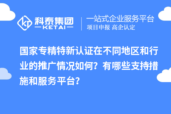 國(guó)家專精特新認(rèn)證在不同地區(qū)和行業(yè)的推廣情況如何？有哪些支持措施和服務(wù)平臺(tái)？