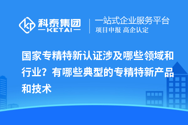 國家專精特新認(rèn)證涉及哪些領(lǐng)域和行業(yè)？有哪些典型的專精特新產(chǎn)品和技術(shù)