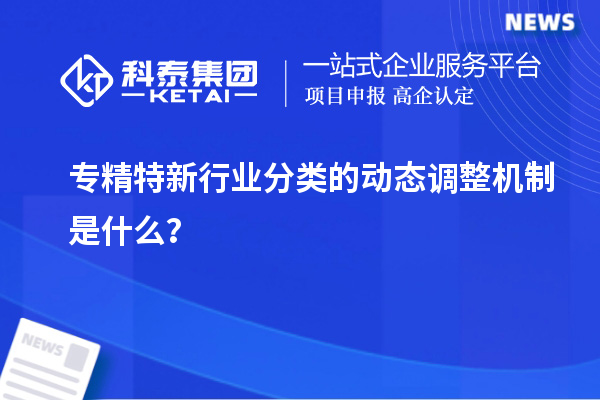 專精特新行業分類的動態調整機制是什么?