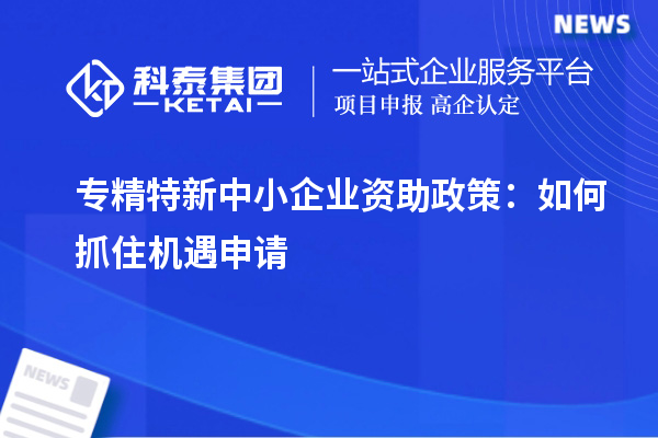 專精特新中小企業資助政策：如何抓住機遇申請