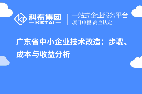 廣東省中小企業(yè)技術(shù)改造:步驟、成本與收益分析