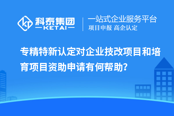 專精特新認(rèn)定對(duì)企業(yè)<a href=http://m.duckwijs.com/fuwu/jishugaizao.html target=_blank class=infotextkey>技改</a>項(xiàng)目和培育項(xiàng)目資助申請(qǐng)有何幫助？