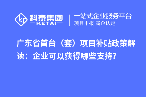 廣東省首臺（套）<a href=http://m.duckwijs.com/jiedu.html target=_blank class=infotextkey>項目補貼政策</a>解讀：企業可以獲得哪些支持？