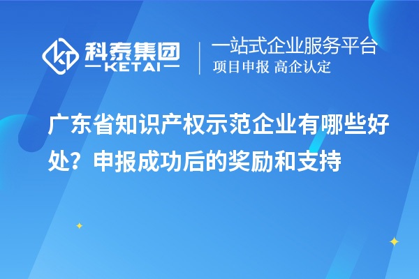 廣東省知識產權示范企業有哪些好處?申報成功后的獎勵和支持