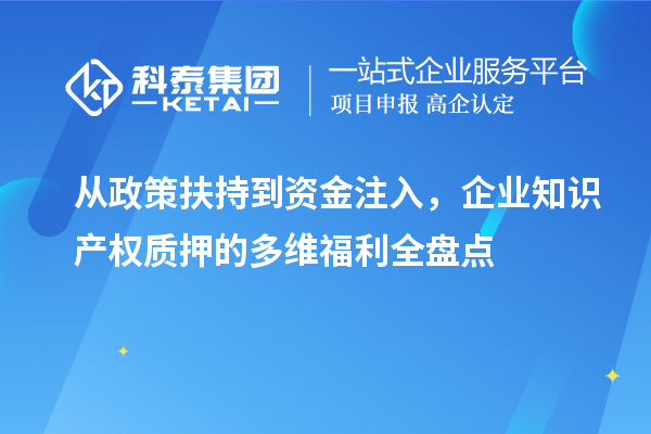 從政策扶持到資金注入,企業知識產權質押的多維福利全盤點