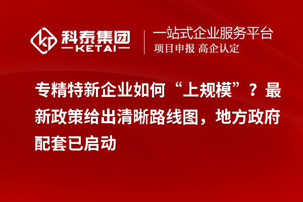 專精特新企業如何“上規模”?最新政策給出清晰路線圖,地方政府配套已啟動