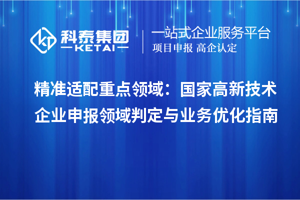 精準適配重點領域：國家高新技術企業申報領域判定與業務優化指南
